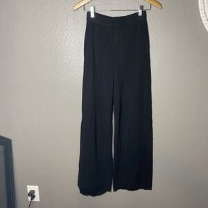 Rag & Bone Women's small Petite Black Wide Leg  Pants